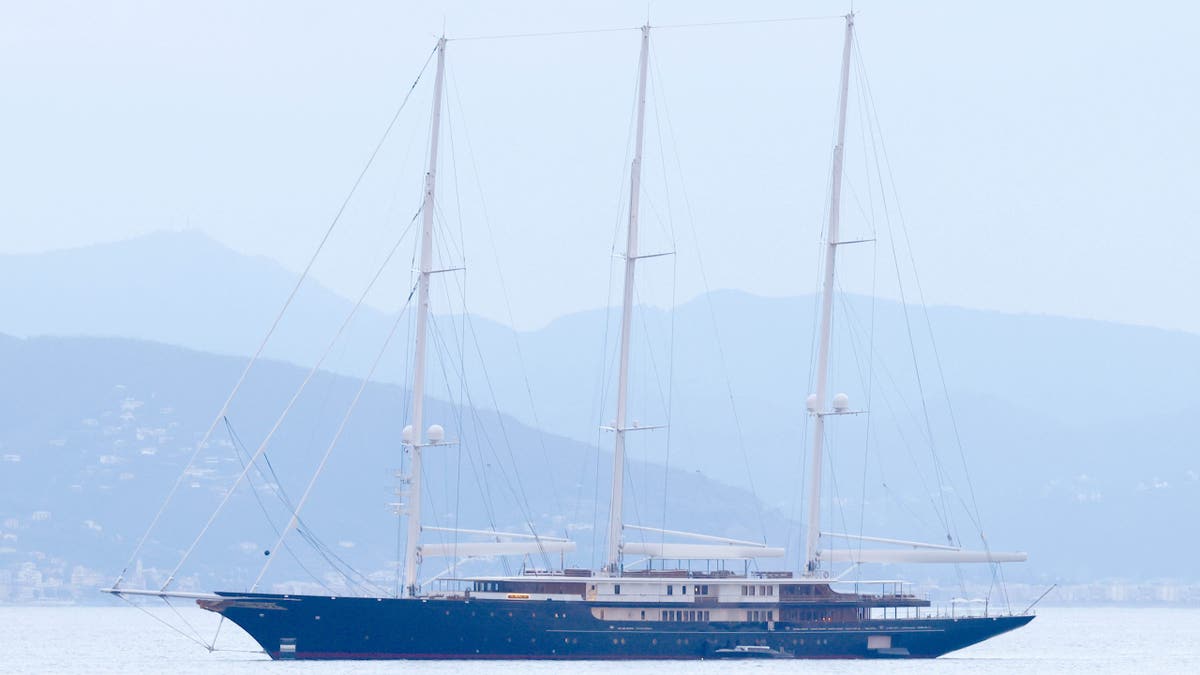 Jeff Bezos' yacht Koru successful Porofino, Italy.