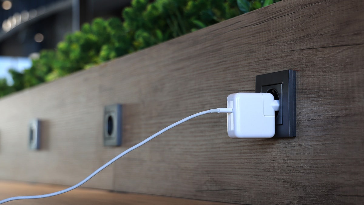 charger plugged into outlet