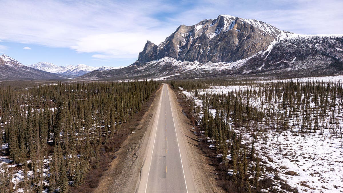 Sukakpak Mountain along the Dalton Highway on May 10, 2025, about 16 miles northeast of Wiseman, Alaska (Lance King/Getty Images)