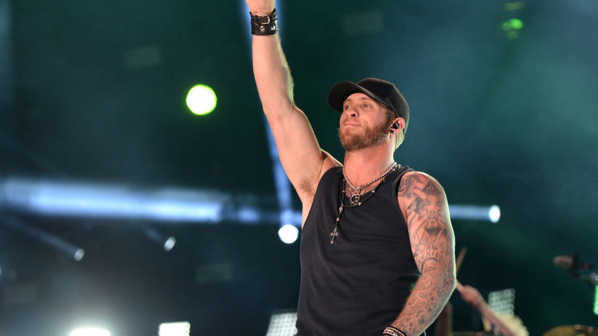 brandtley gilbert performing on stage 