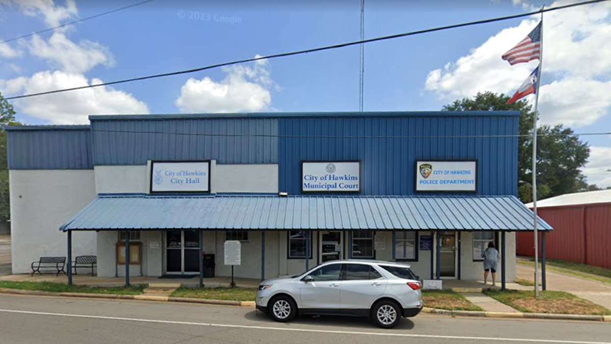 Street view of Hawkins Police Department