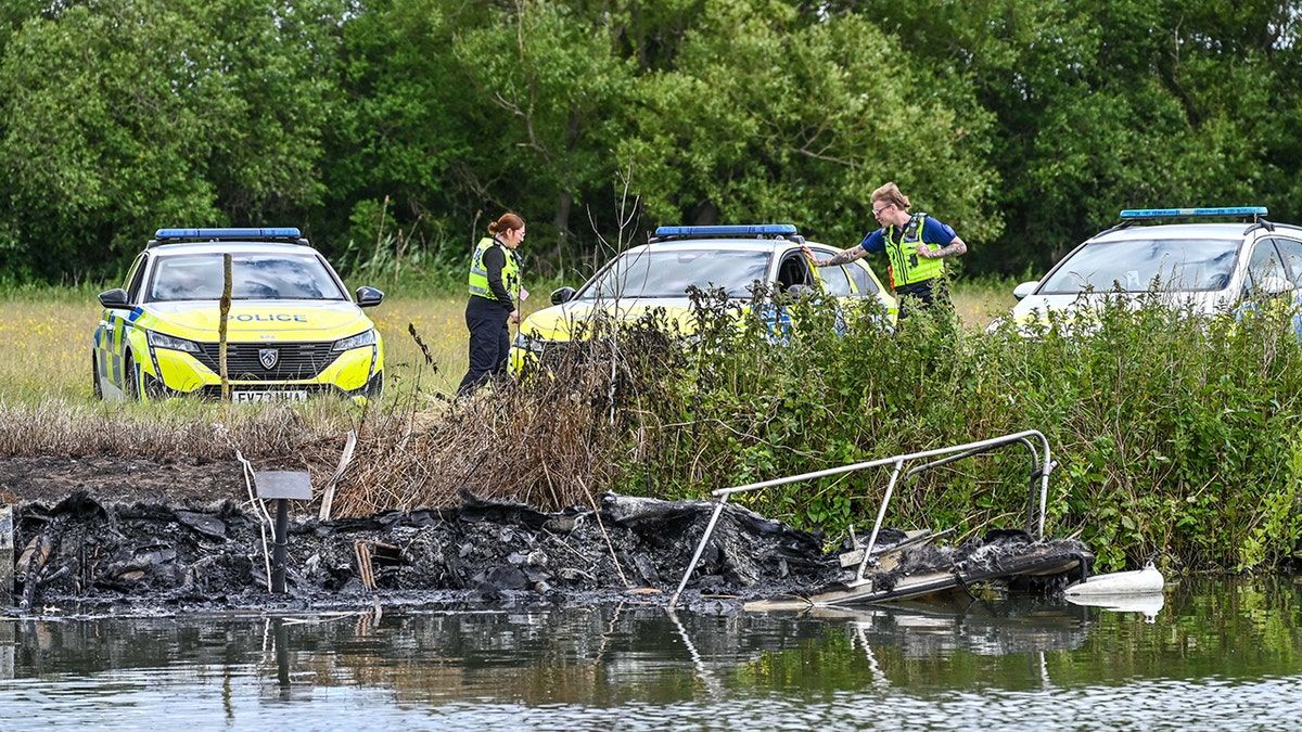 File Picture - Police at the scene of Lehillard, Wiltshire. After a 