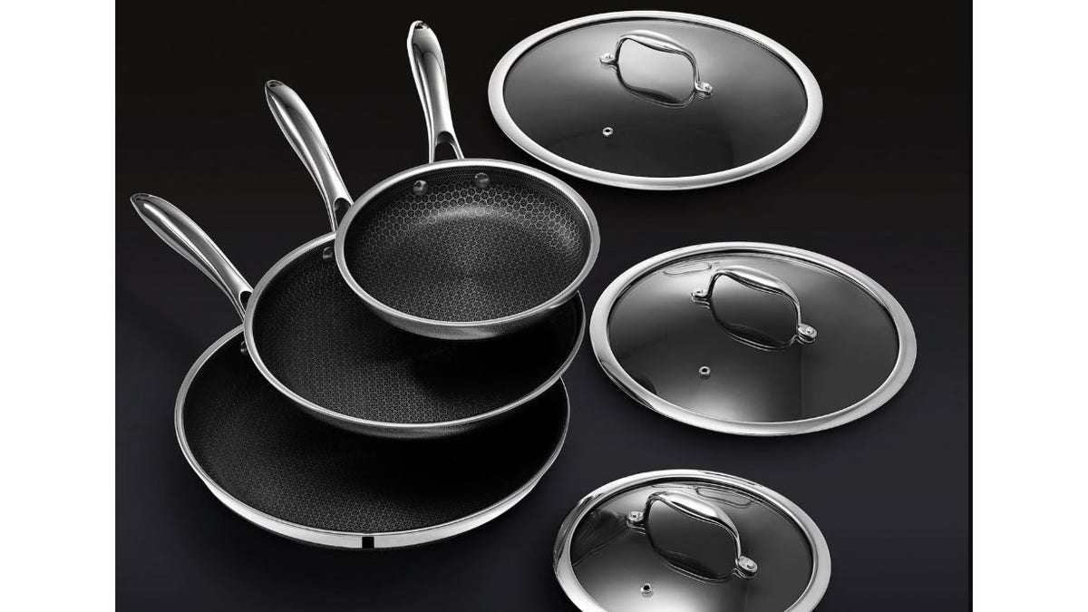 Gift the dad a whole set of fry pans.
