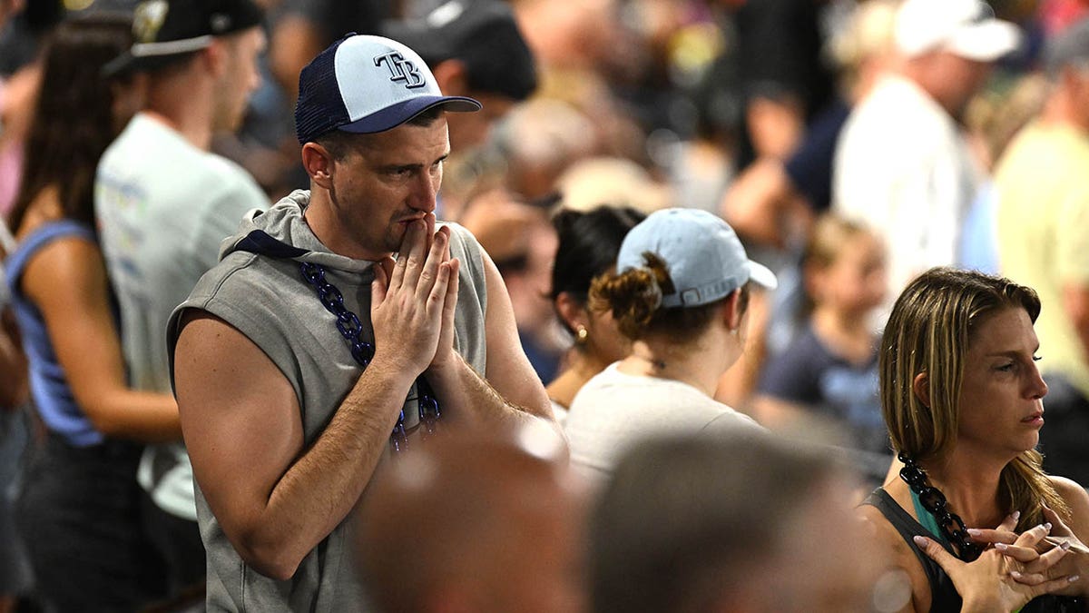 Rays fans react in shock