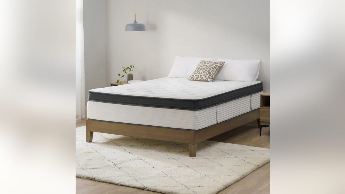 Stay calm and get the feel of this hybrid mattress from Wayfair.