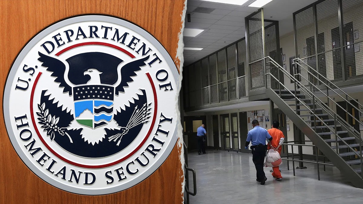 DHS logo, on the left; Easy detention on the right