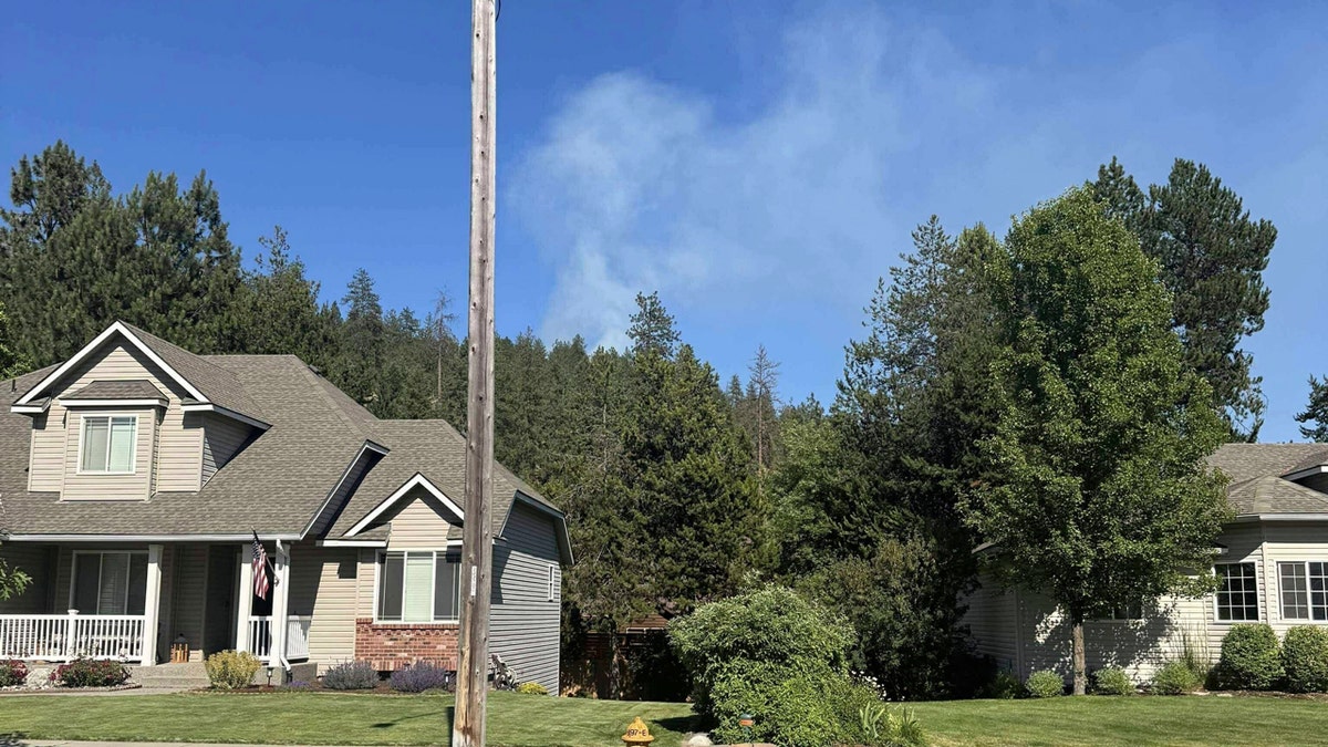 Fire seen near active scene in Coeur d'Alene, Idaho