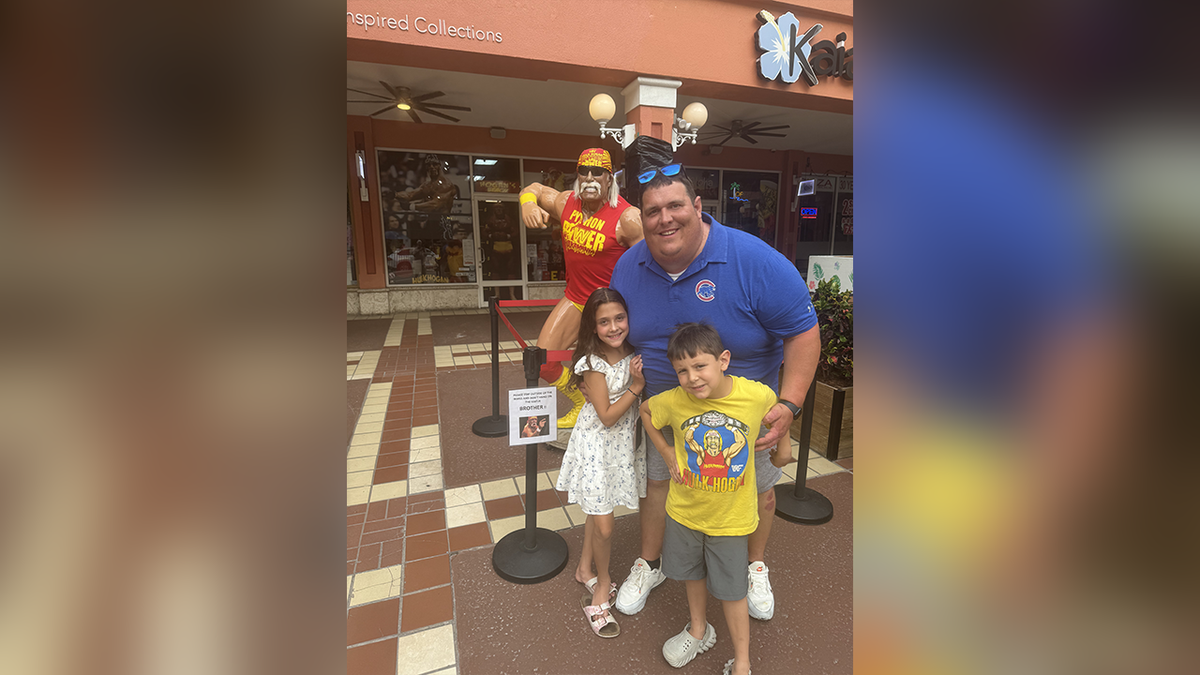 Preston Patton and his father and sister.