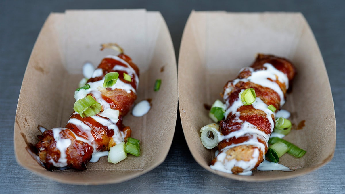 Iowa Twinkies covered in ranch, scallions