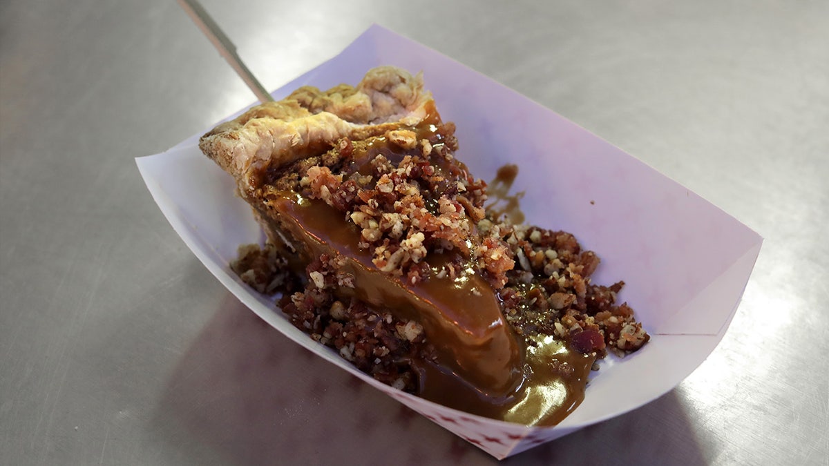 Pecan pie on a stick