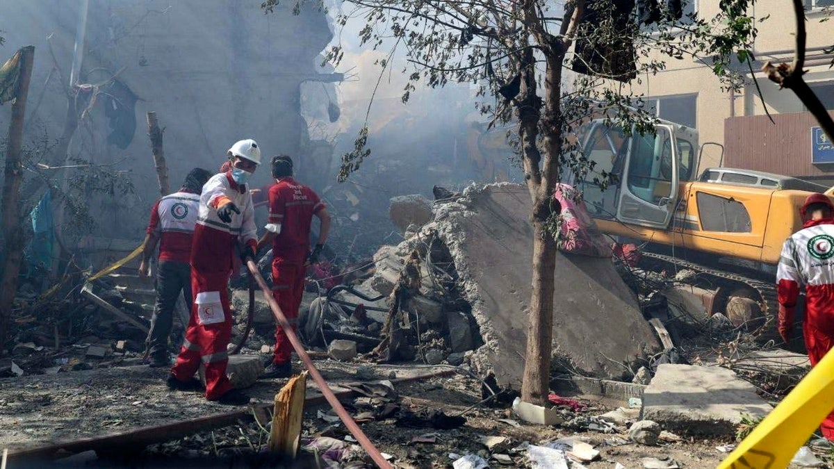 Damage in Tehran following airstrike