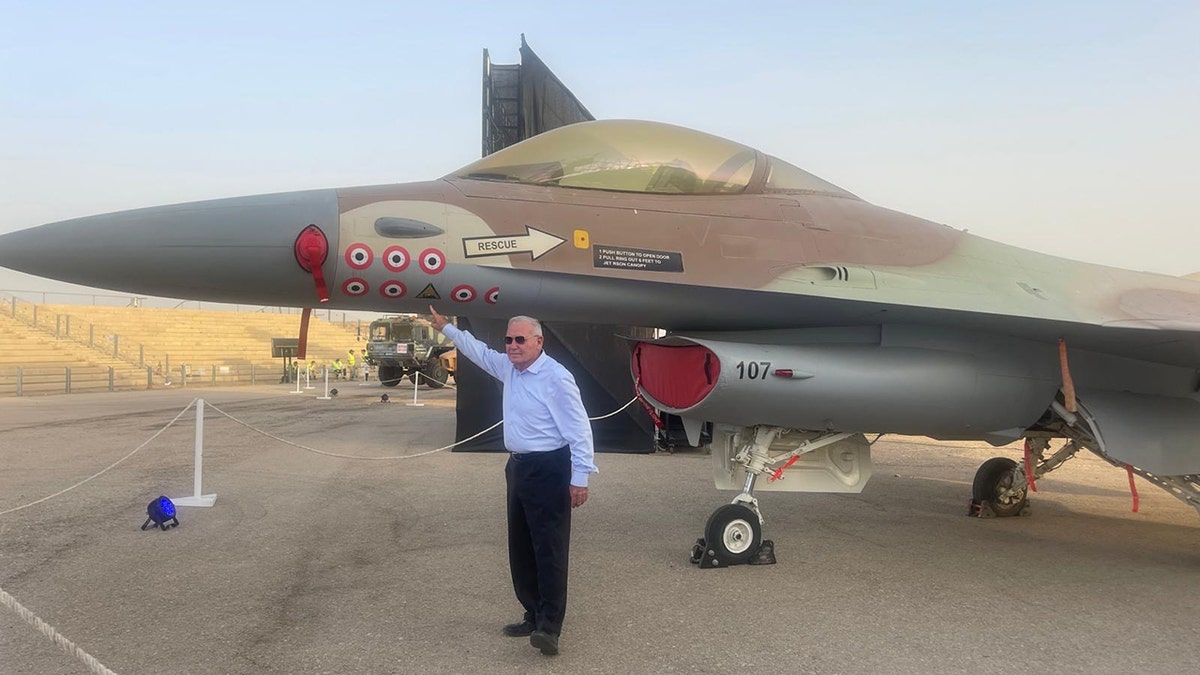 Amos Yadlin with jet