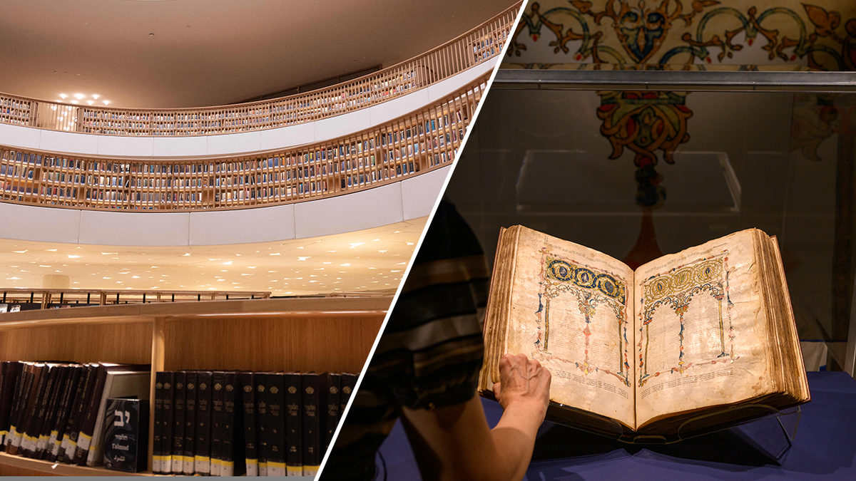 Split image of National Museum of Israel, Bible