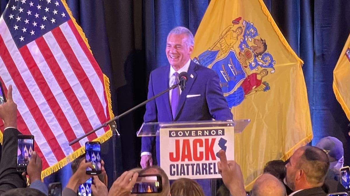 Jack Ciattarelli celebrates