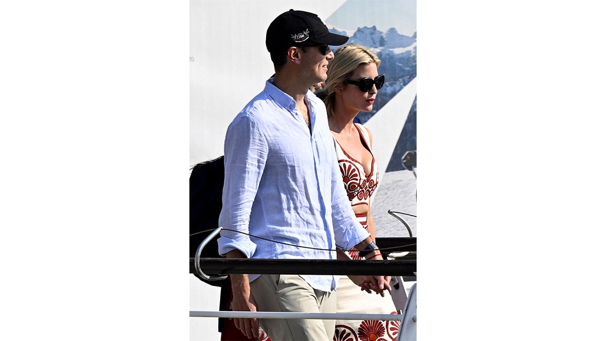 Jared Kushner and Ivanka Trump astatine  the Marco Polo airport