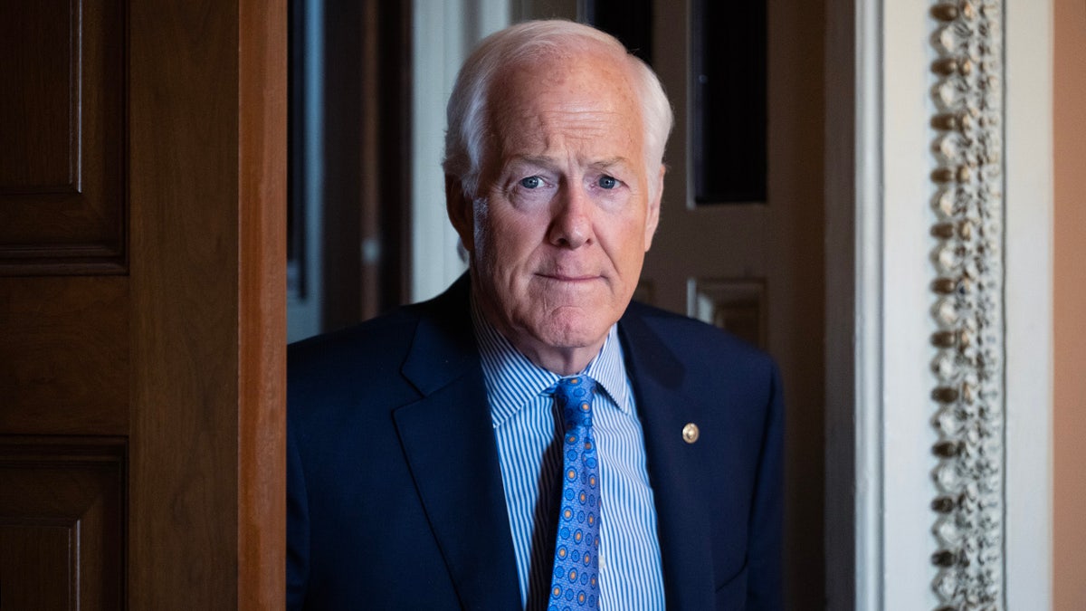 Senator John Cornyn of Texas is seen in the American Capitol
