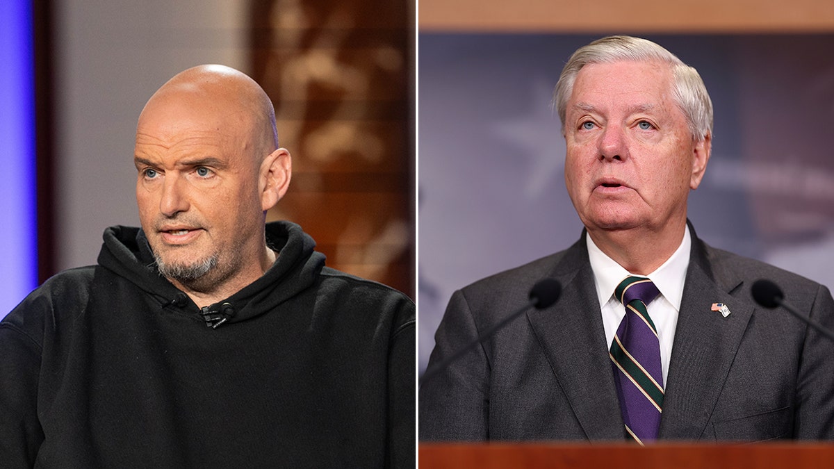 John Fetterman and Lindsey Graham split