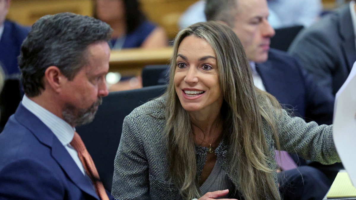Karen Read in court during her retrial facing murder charges in connection to the death of John O’Keefe.