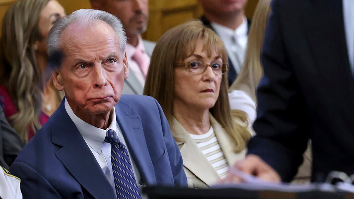 Karen Read's parents sitting in the court house during the trial.