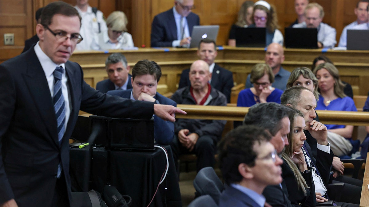 Lawyer Hank Brennan in court during the Karen Read trial.
