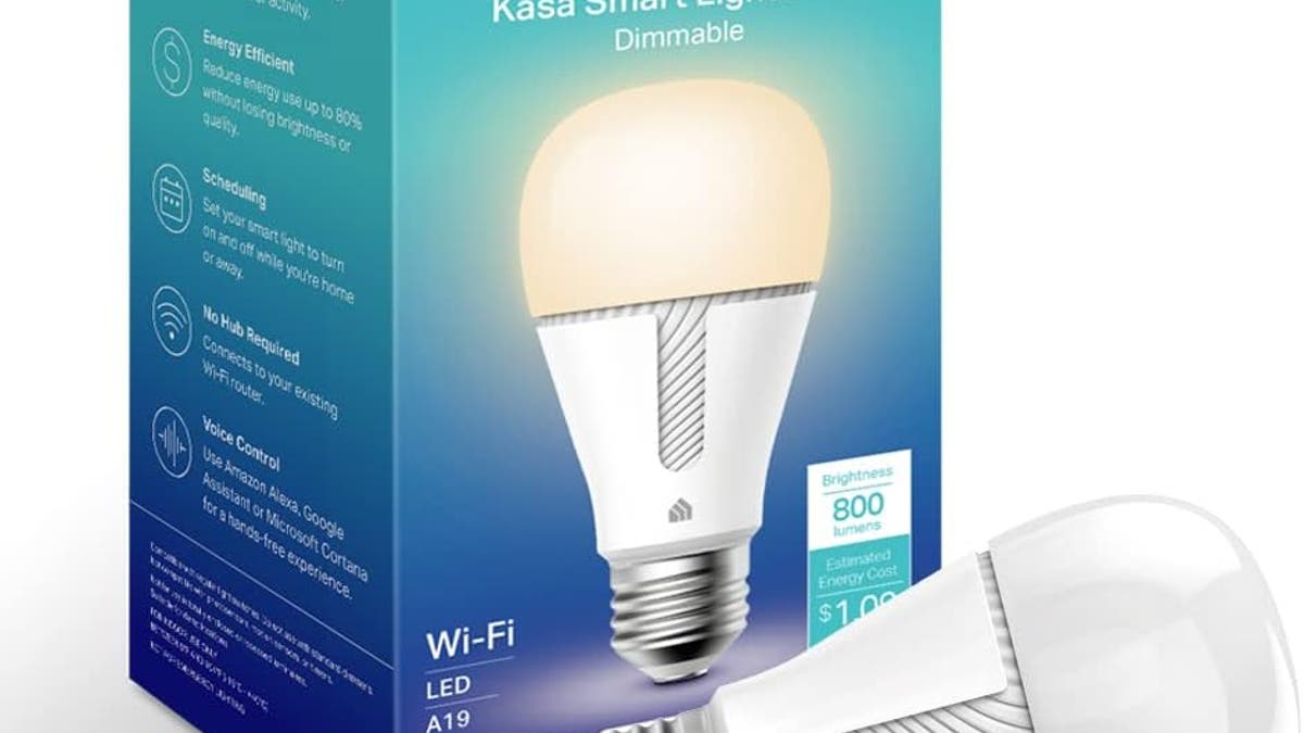 The Kasa Wi-Fi smart bulb provides a personalized lighting experience.