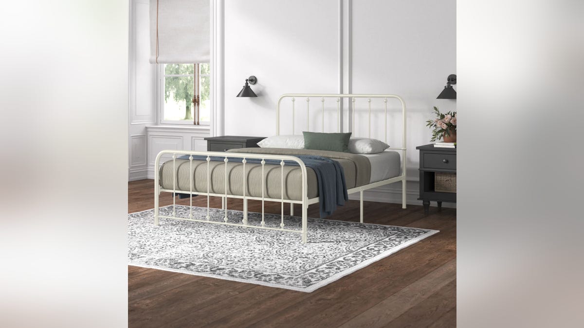 Try this bed frame for a rustic charm.