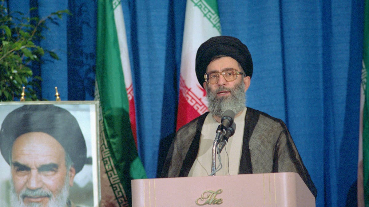 Ali Khamenei during his clip arsenic Iranian president