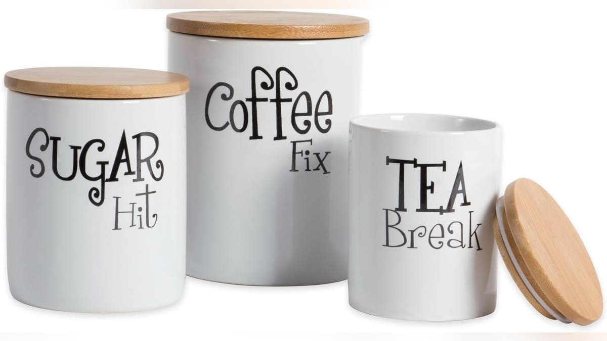 Canisters can help your countertops look less cluttered.
