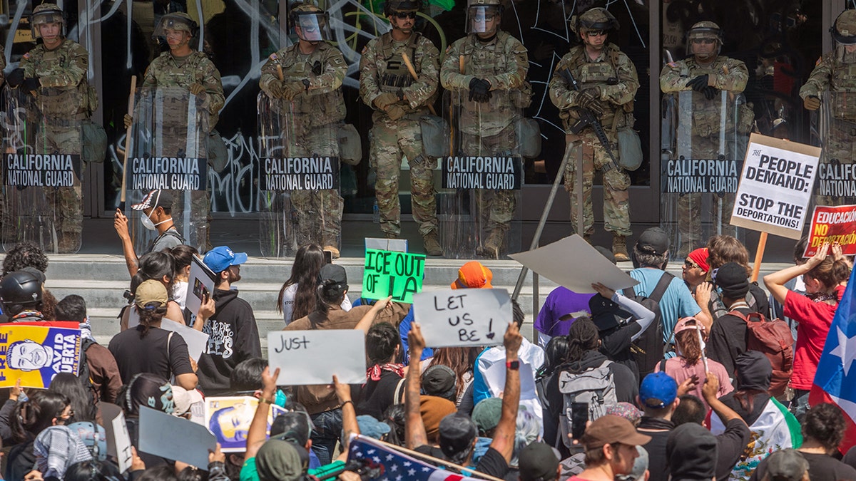 Riots in LA as the national guard is deployed.