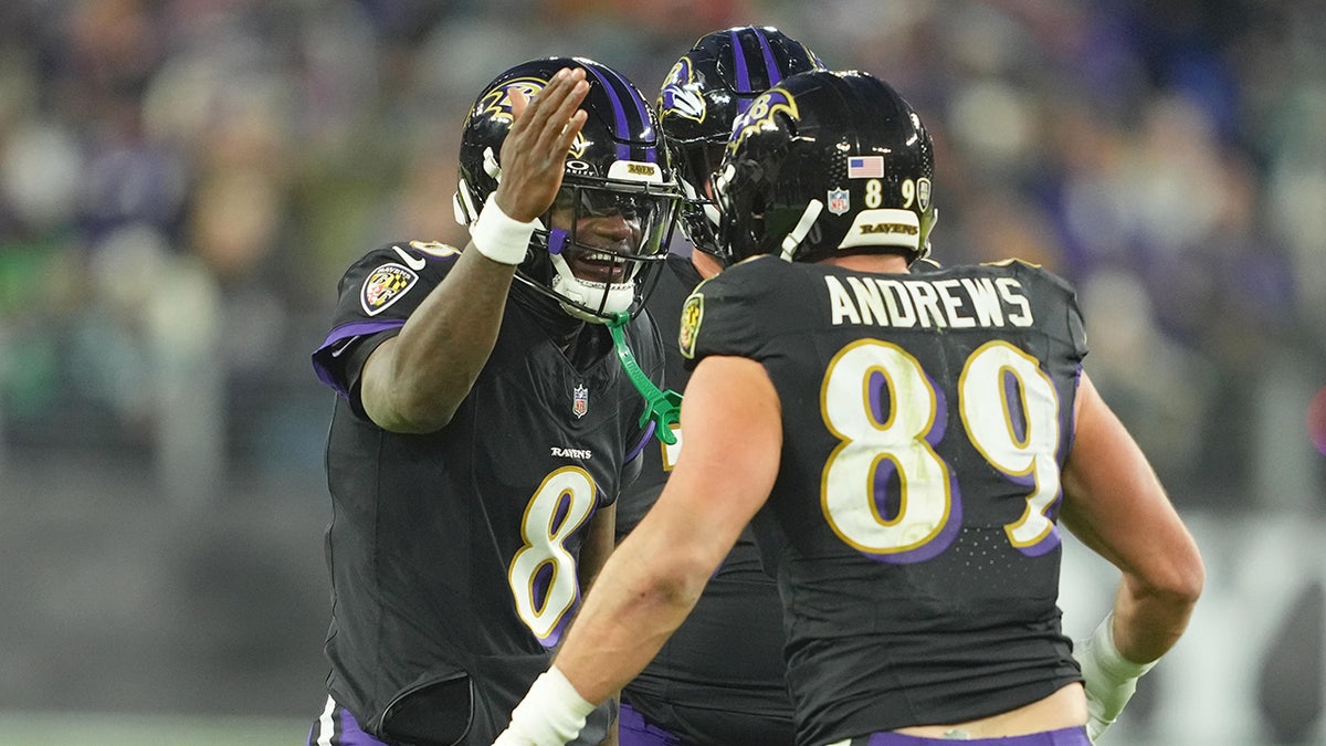 Lamar Jackson and Mark Andrews