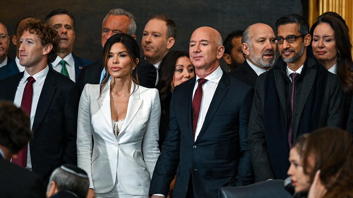 Lauren Sanchez and Jeff Bezos were present at President Donald Trump's inauguration.
