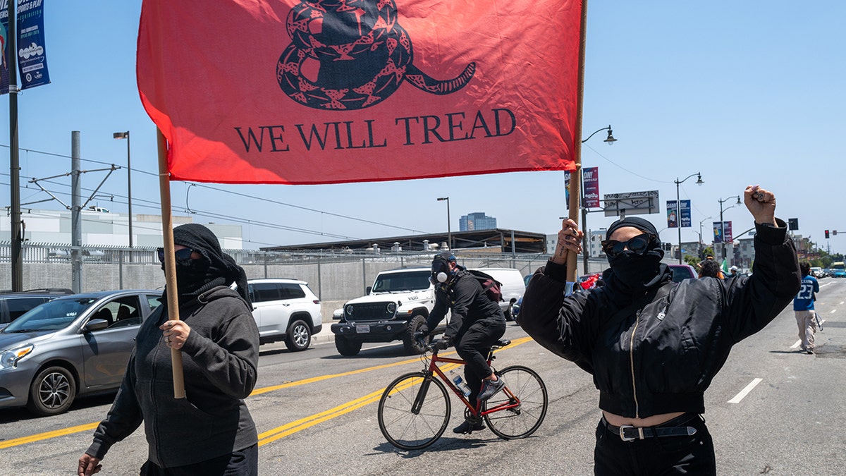 Rioters cause havoc in Los Angeles as they rail against the US Government