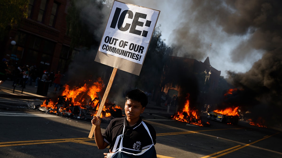 Rioters cause havoc in Los Angeles as they rail against the US Government