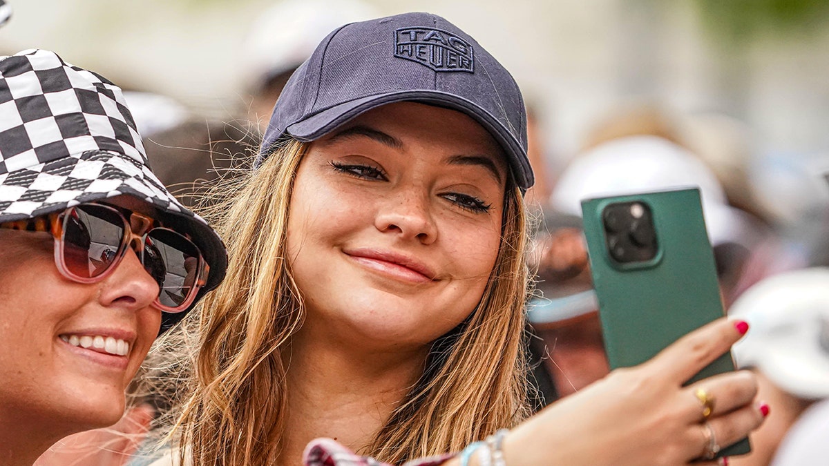 Madelyn Cline astatine the Indy 500