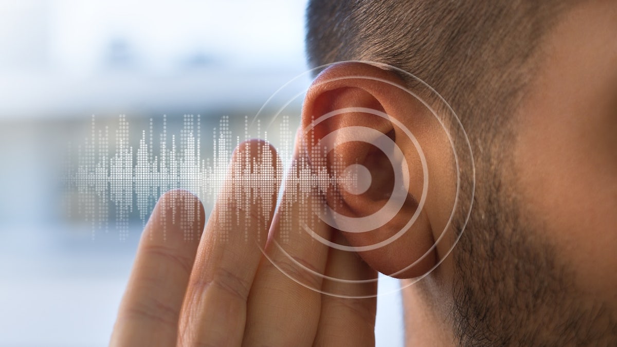 Man hearing loss