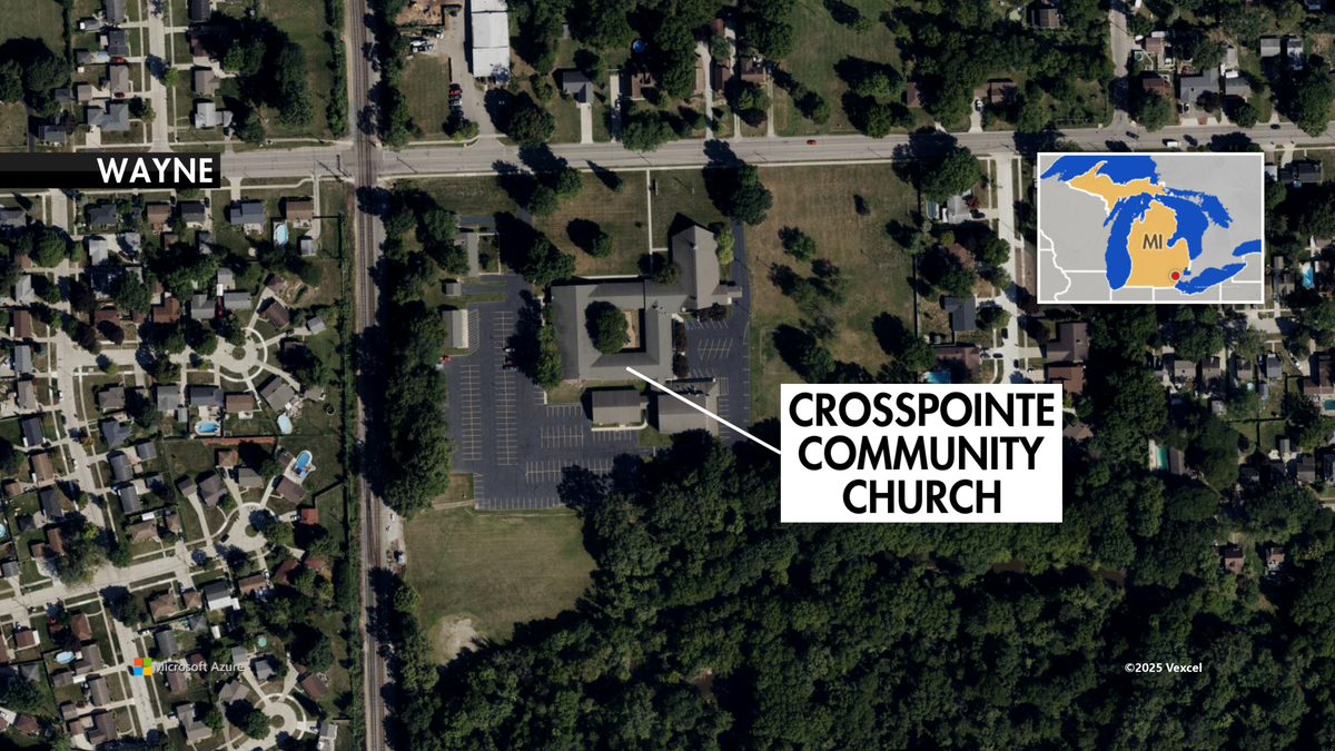crosspointe community church and surrounding area on map