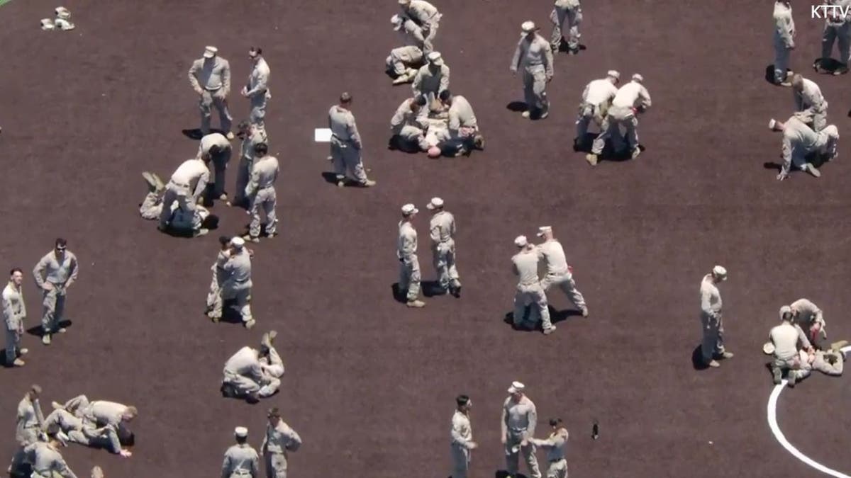 Marines in LA training