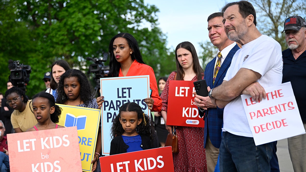 Parents rally outside Supreme Court