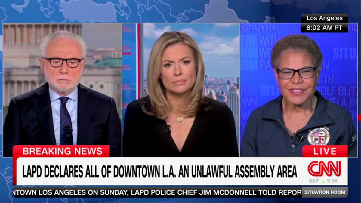 Karen Bass speaks on CNN