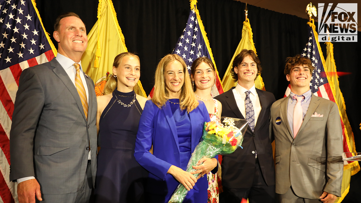 Rep. Mikie Sherrill seen during victory event in New Jersey primary