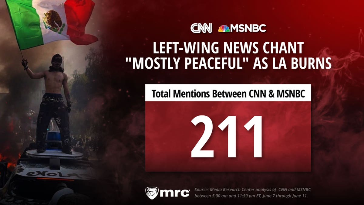 CNN and MSNBC have bent over backwards to remind viewers that anti-ICE demonstrations and riots causing turmoil and unrest across the country were "mostly peaceful,