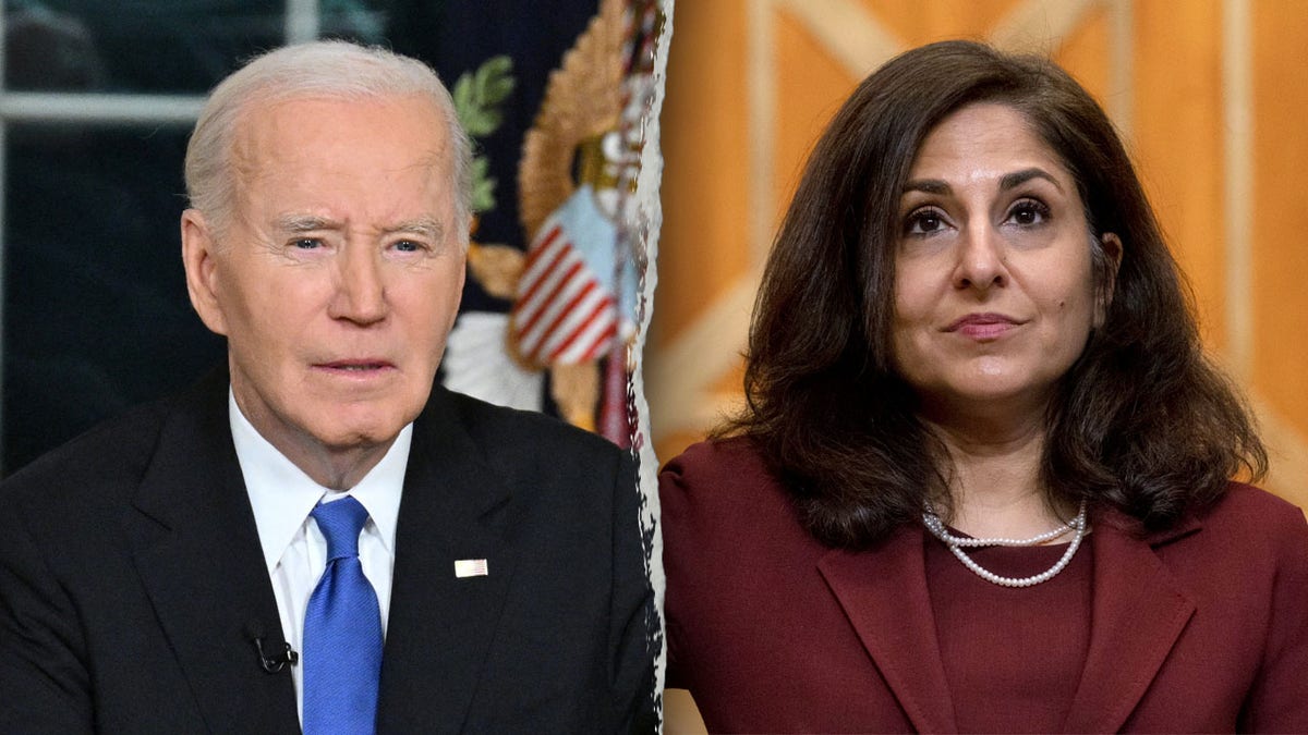 Joe Biden and Neera Tanden