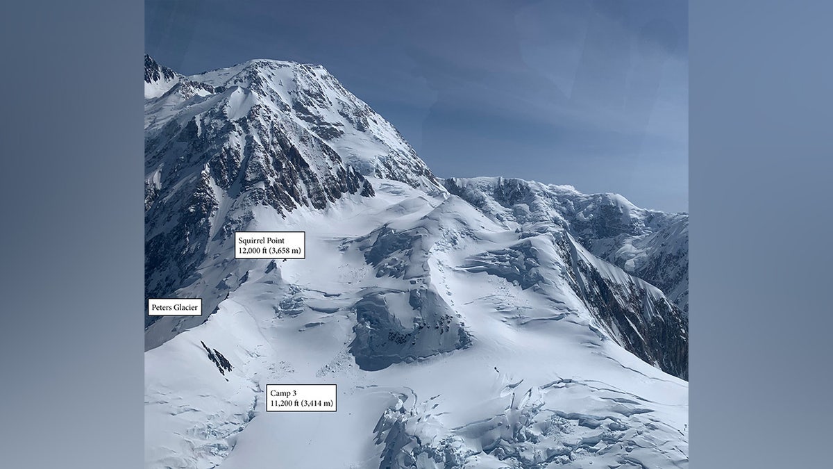 Map of Alex Chiu's climbing route