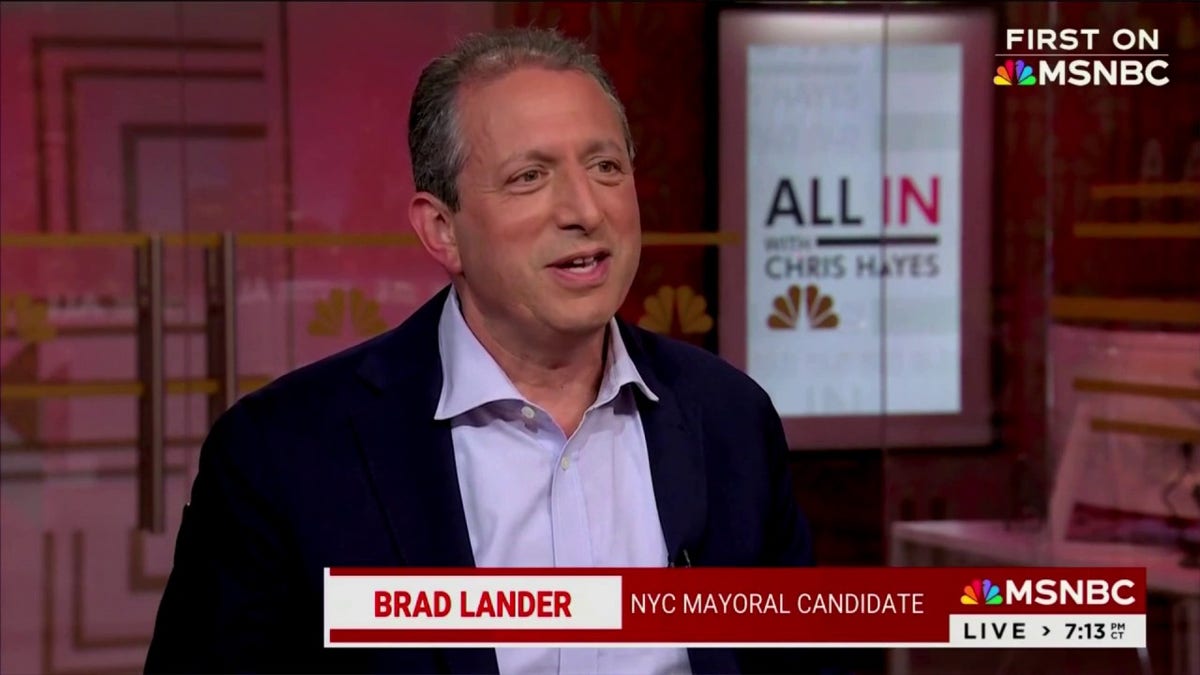 NYC comptroller and mayoral campaigner Brad Lander appeared connected MSNBC