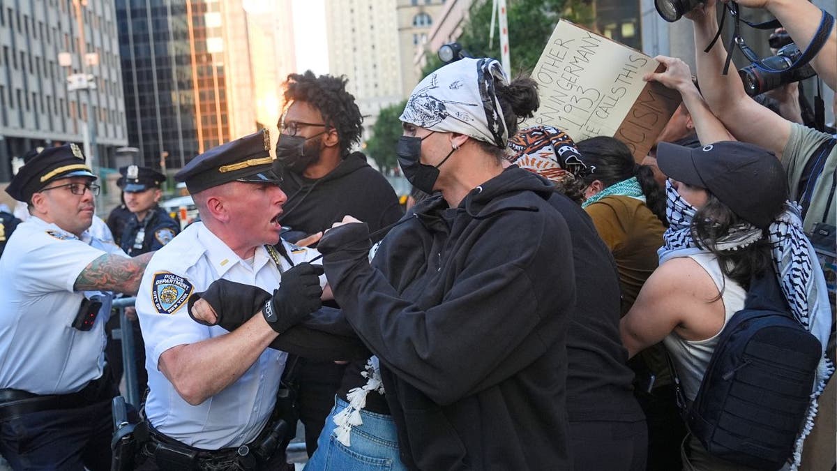Police clash with anti-ICE protesters