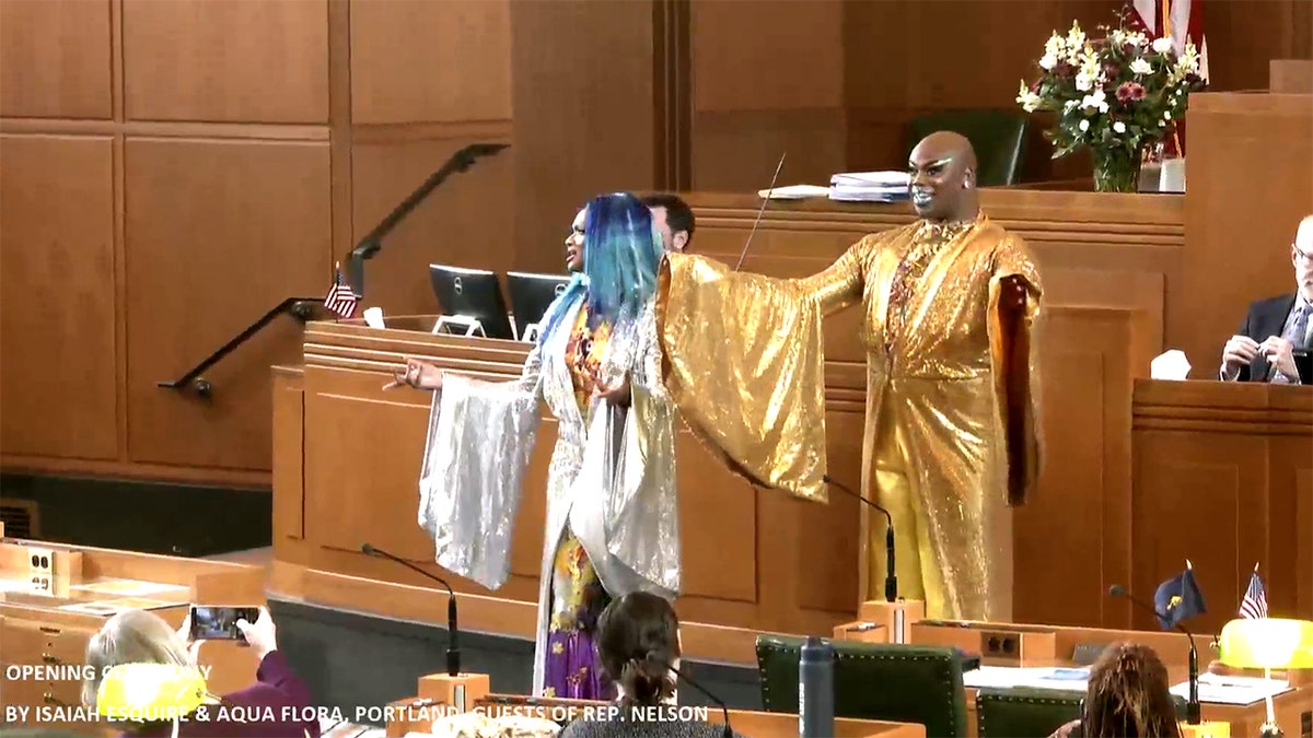 Oregon drag performers at state legislature