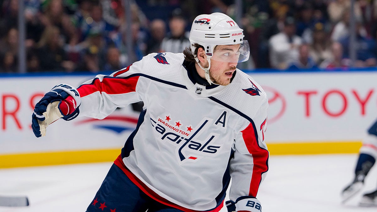 TJ Oshie skates