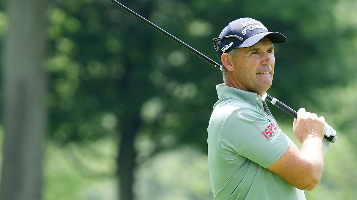 Padraig Harrington tees off