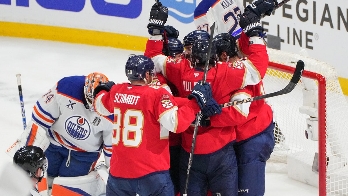 Panthers celebrate goal