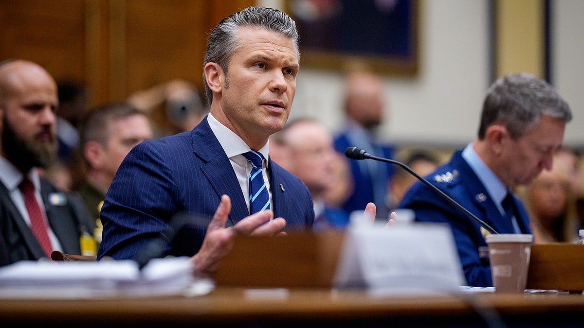 Pete Hegseth on Capitol Hill